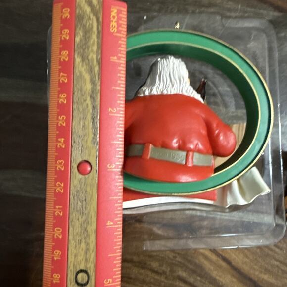 Coca-Cola Trim A Tree Collection 1956 Santa With Painting Elf Ornament 1994 - Picture 11 of 12
